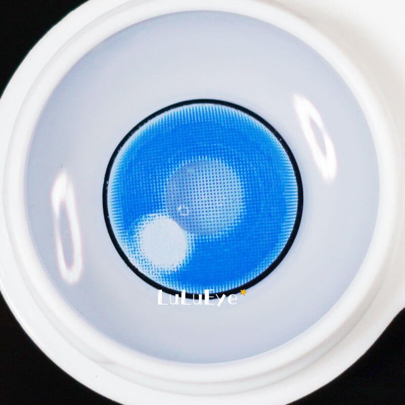 Anime Cloud Rim Blue Cosplay Contact Lenses - Uniieye