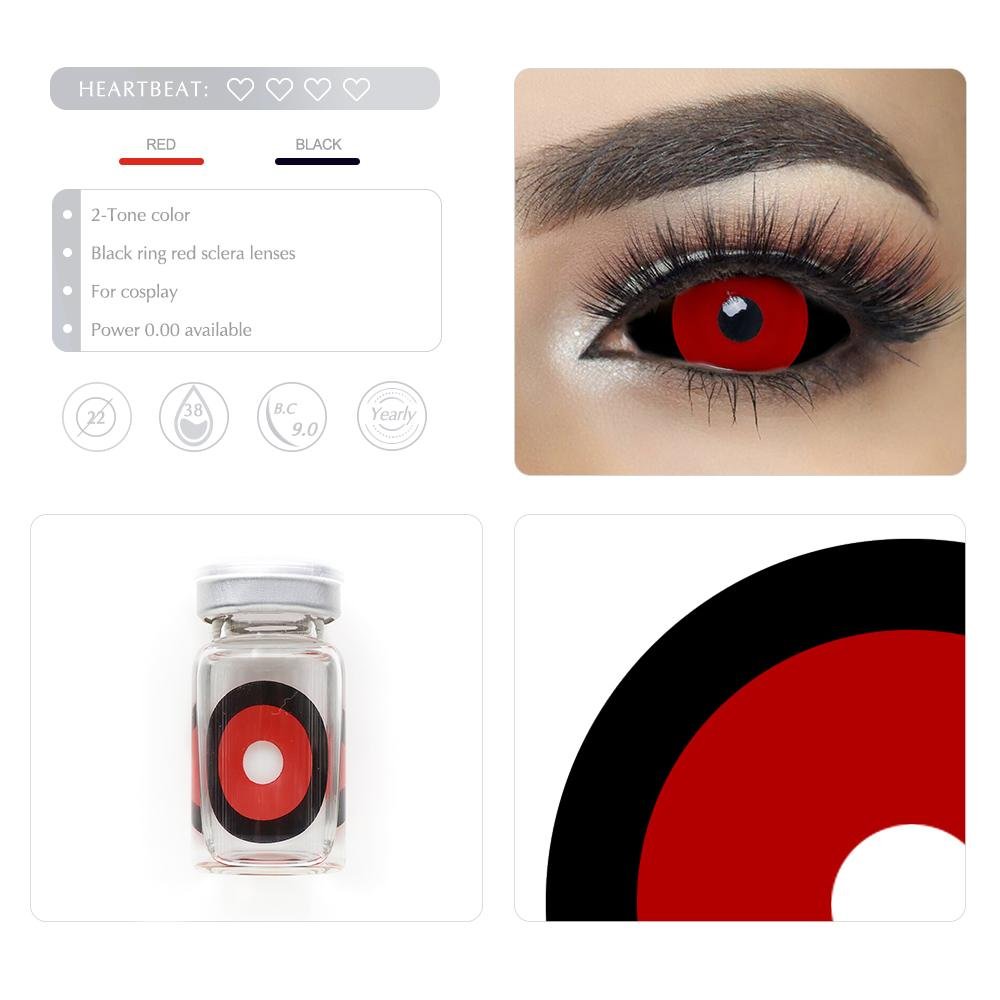 Black & Red Sclera Eyes - Uniieye
