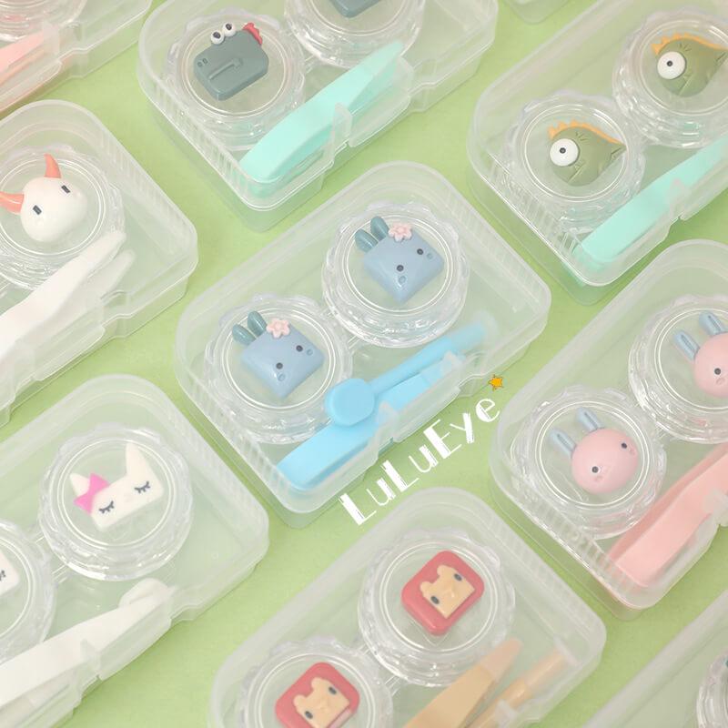 Cute Simple Transparent Contact Lenses Case - Uniieye
