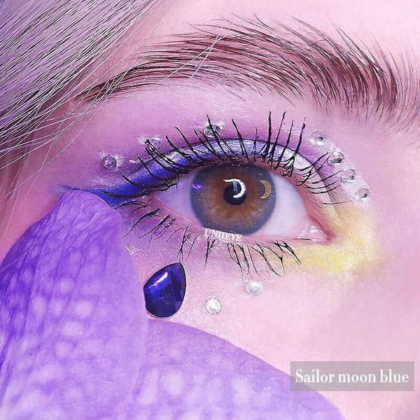 Glitter Sailor Moon Blue Colored Contact Lenses - Uniieye