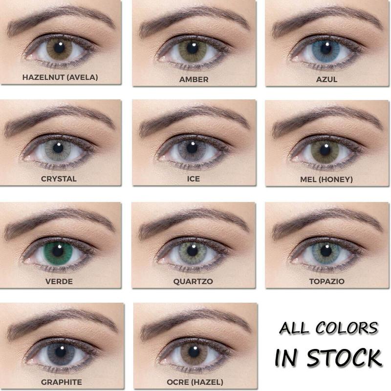 Hidrocor Ocre Prescription Colored Contact Lenses - Uniieye