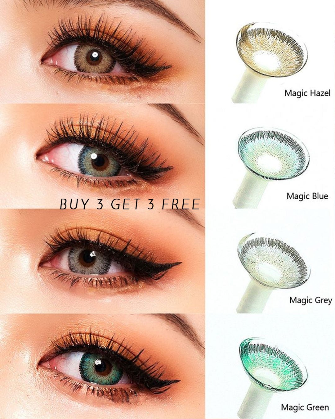Magic Grey Yearly Contact Lenses - Uniieye