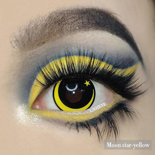 Moon Star Yellow Cosplay Contact Lenses - Uniieye