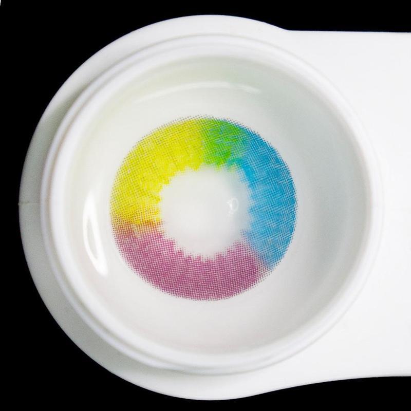 Multi Rainbow Cosplay Contact Lenses - Uniieye