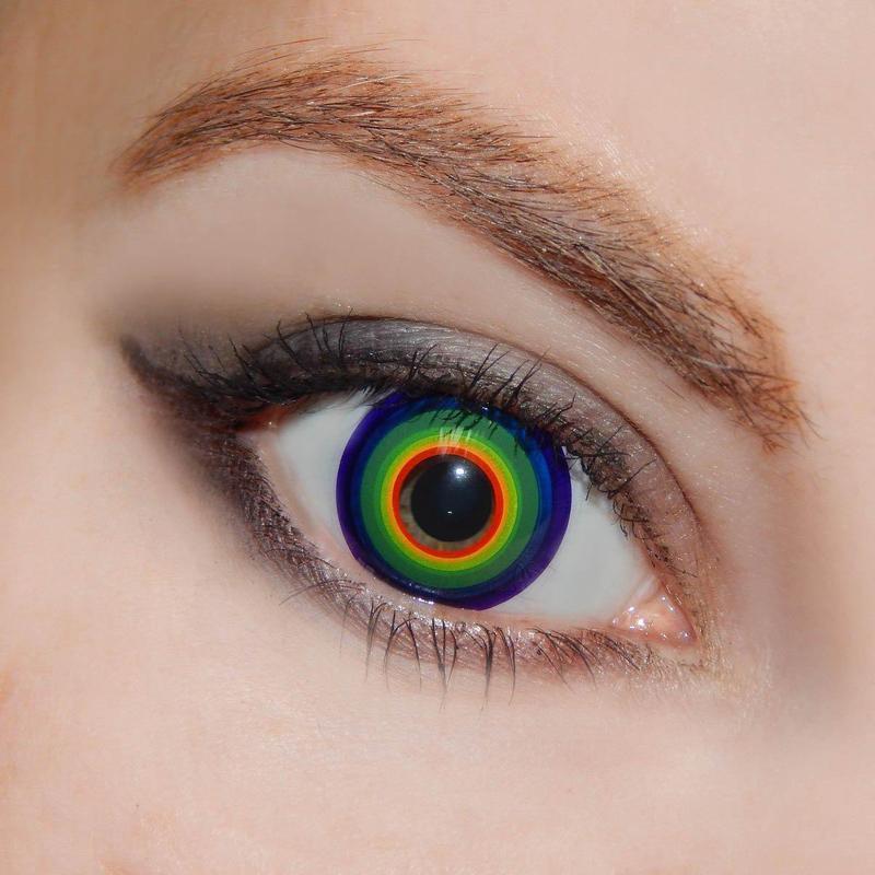 Multiple Rainbow Cosplay Contact Lenses - Uniieye