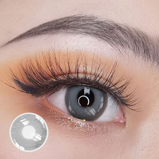 Pixie Grey Yearly Colored Contacts - Uniieye