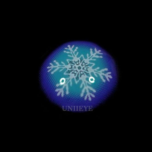 Snowflake Blue Cosplay Contact Lenses - Uniieye