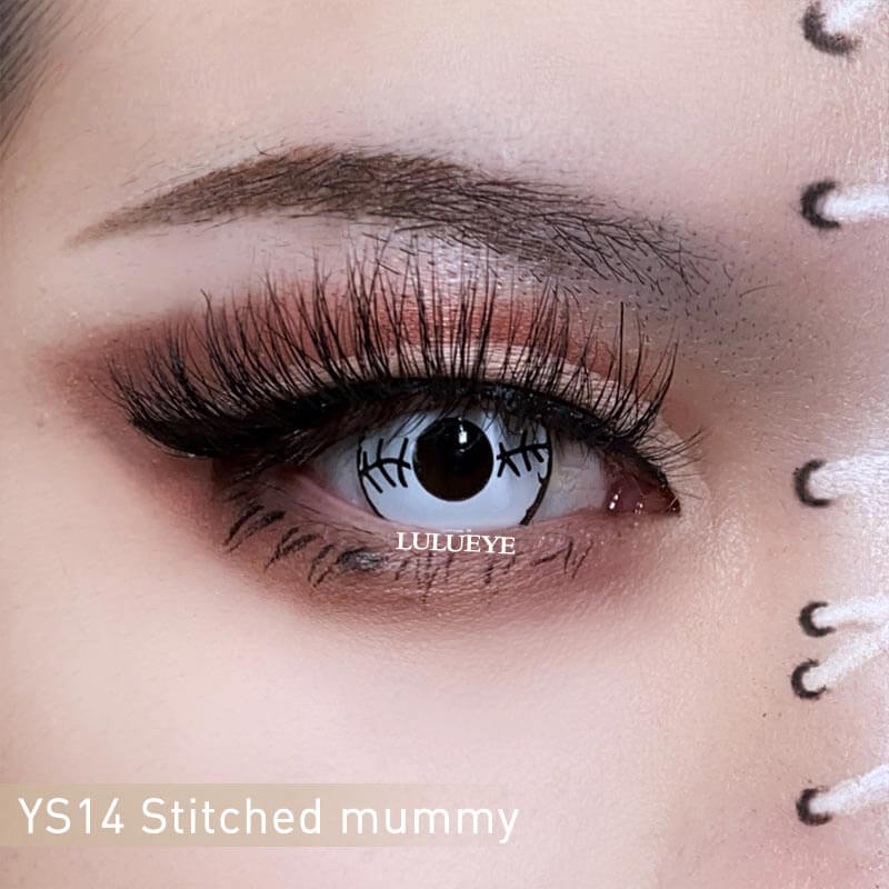 Stitched Mummy White Cosplay Contact Lenses - Uniieye
