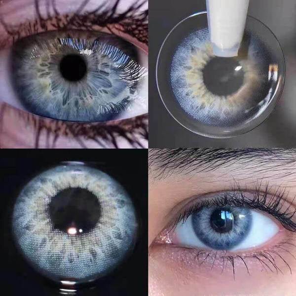 UNIIEYE DNA Taylor Blue Gray Daily Colored Contacts | 10 pcs - UNIIEYE