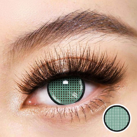 UNIIEYE Freshlady Green Mesh Crazy Contact Lenses - Uniieye