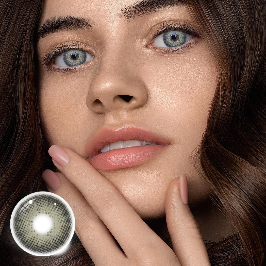 UNIIEYE Magnificent Icy Volcano Gray Yearly Colored Contacts - Uniieye